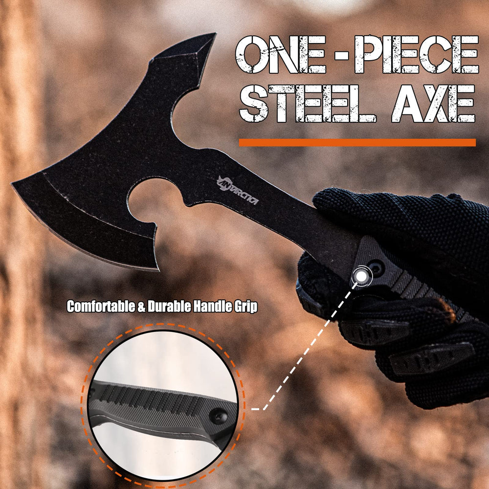 ANTARCTICA throwing knife close-up blade detail highlighting durable stainless steel