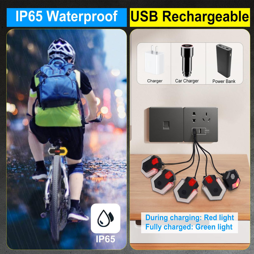Antfire USB charging cable connected to lights for quick recharging