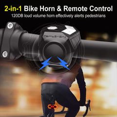 antfire wireless remote mounted on handlebar for easy thumb control and safer signaling