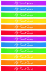 Antfuny front packaging showing twelve towel bands and pouch for easy travel