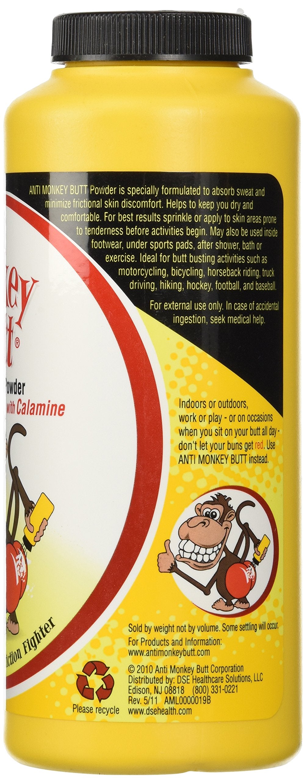 Anti Monkey Butt powder texture close-up highlighting fine absorbent granules that reduce moisture and friction