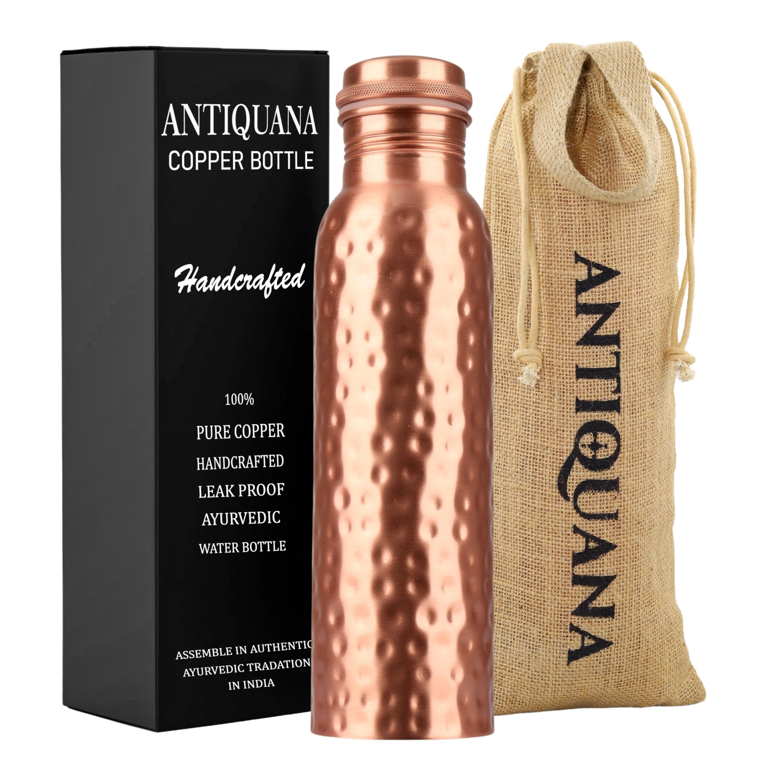 ANTIQUANA hammered texture closeup highlighting grip and scratch concealment benefit