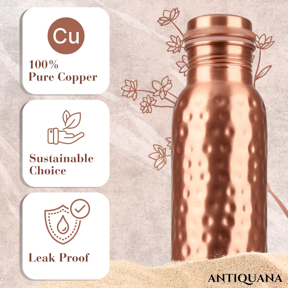 ANTIQUANA lid and threads detail demonstrating leak‑proof closure benefit