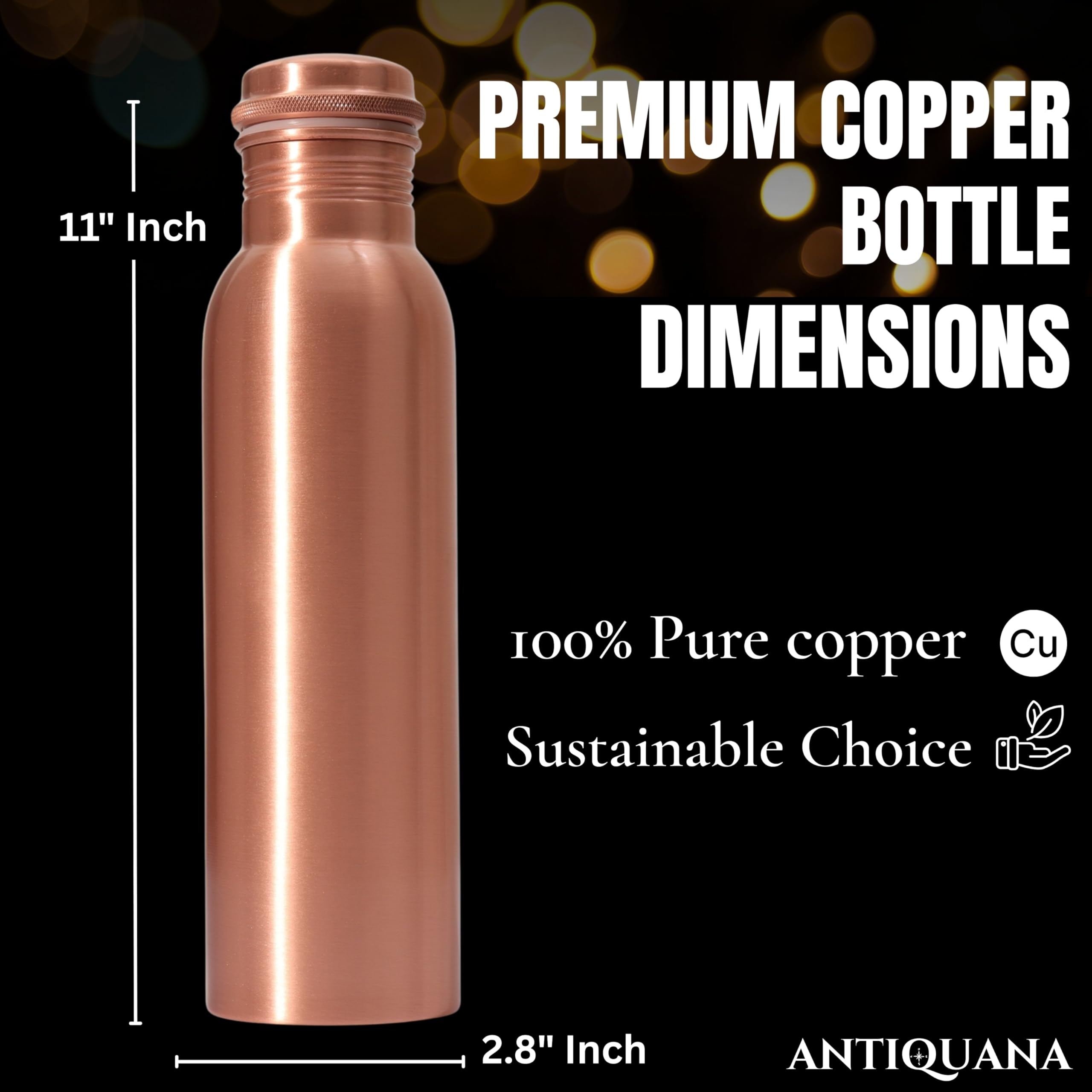 ANTIQIANA tumbler with smooth finish showing refined look and easy cleaning