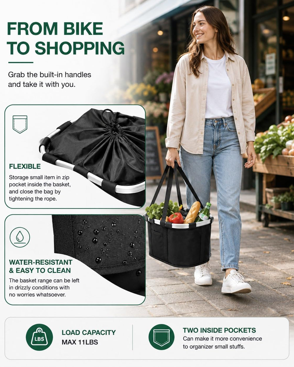 ANZOME carrier held by hand with shoulder strap showing quick detach convenience