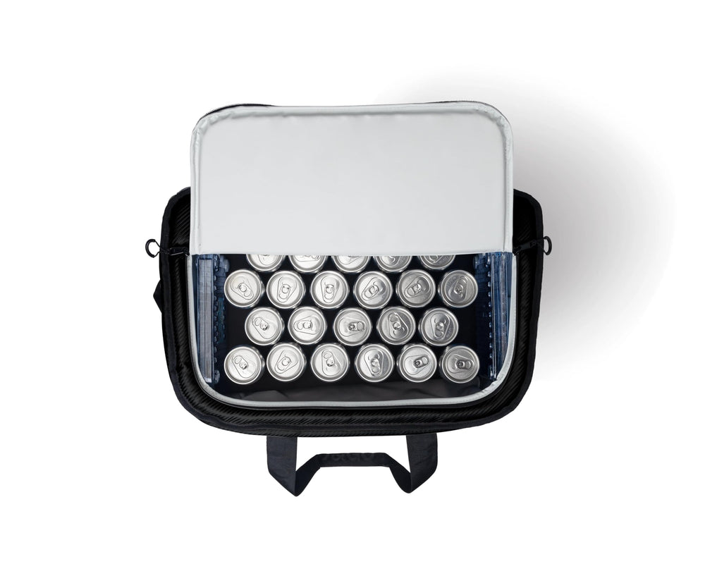 AO Coolers open cooler filled with drinks and ice demonstrating cold retention and organization