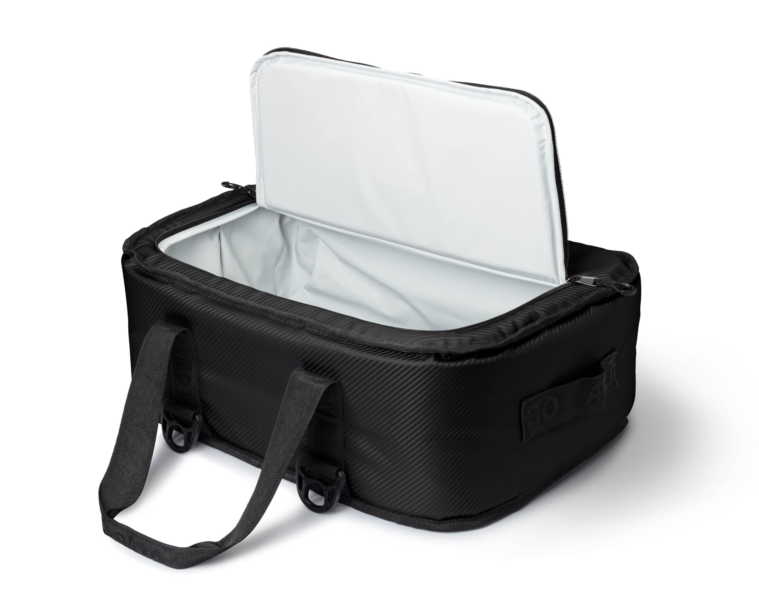 AO Coolers top pocket detail showing zipper storage for valuables and quick access benefit