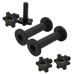 AOC PILATES front view of pair handles showing compact portability and secure build