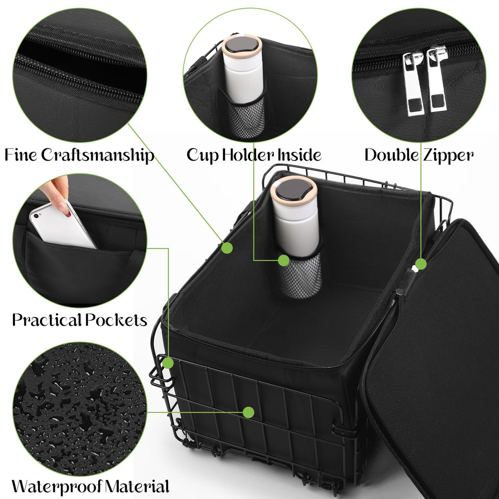 Aodaer included accessories shown with reflector, bell and cargo net easing installation