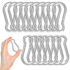 AODESTINY front view of 50-pack carabiners showing bulk supply and convenience