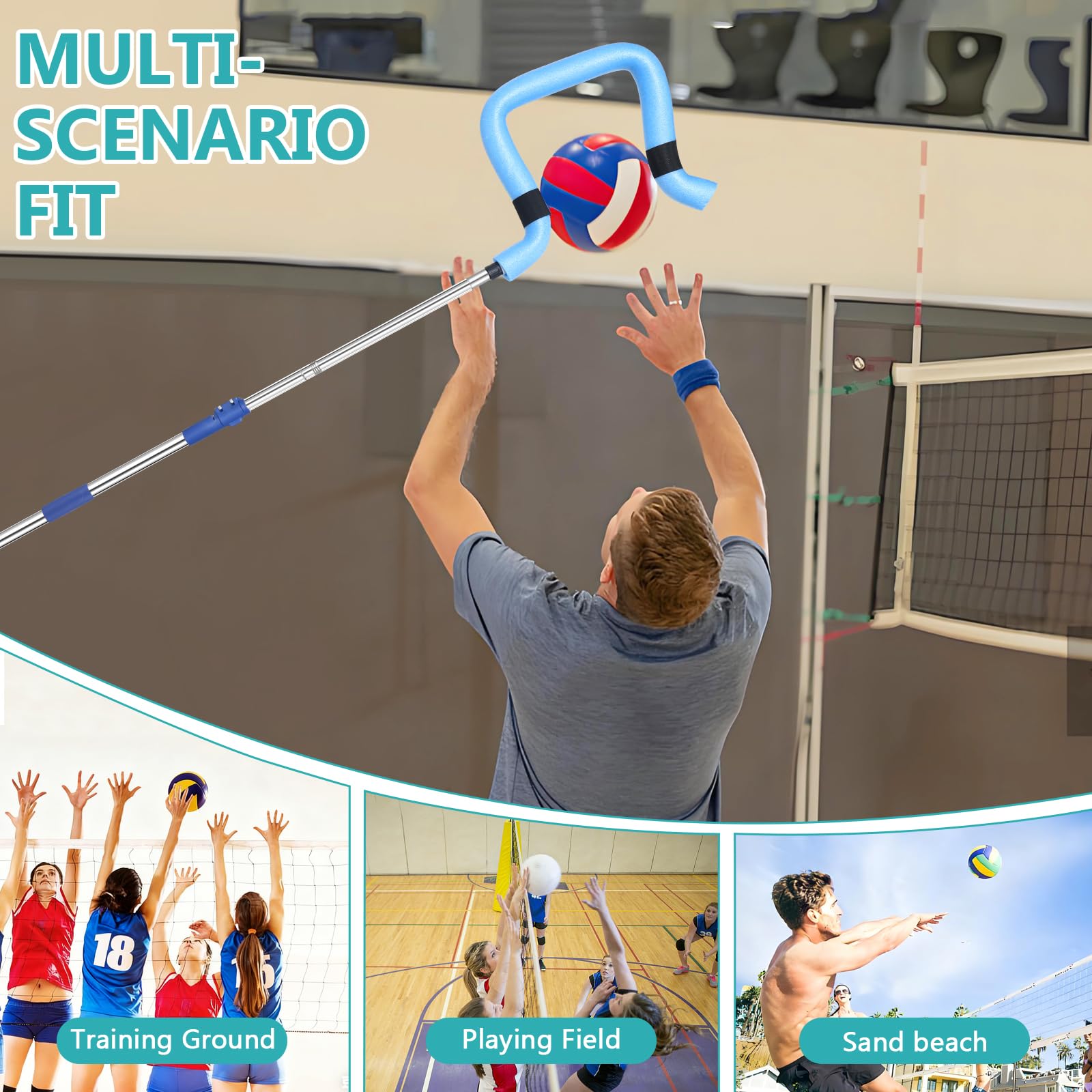 Aoiaute in-use backyard practice enabling solo hitting and serving drills