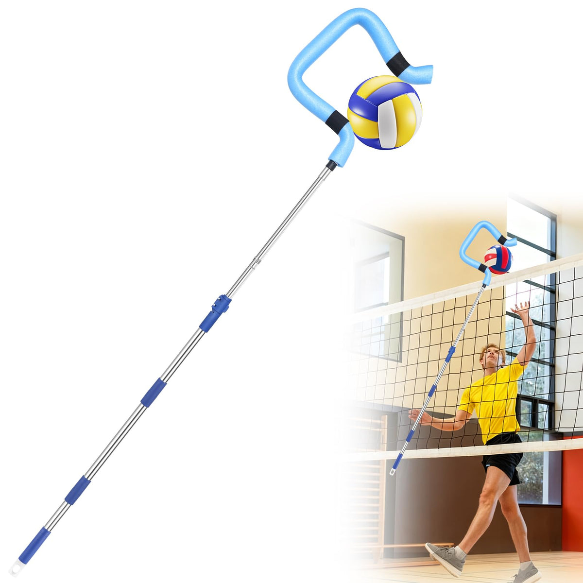 Aoiaute front view showing full trainer and secure ball hold for consistent reps