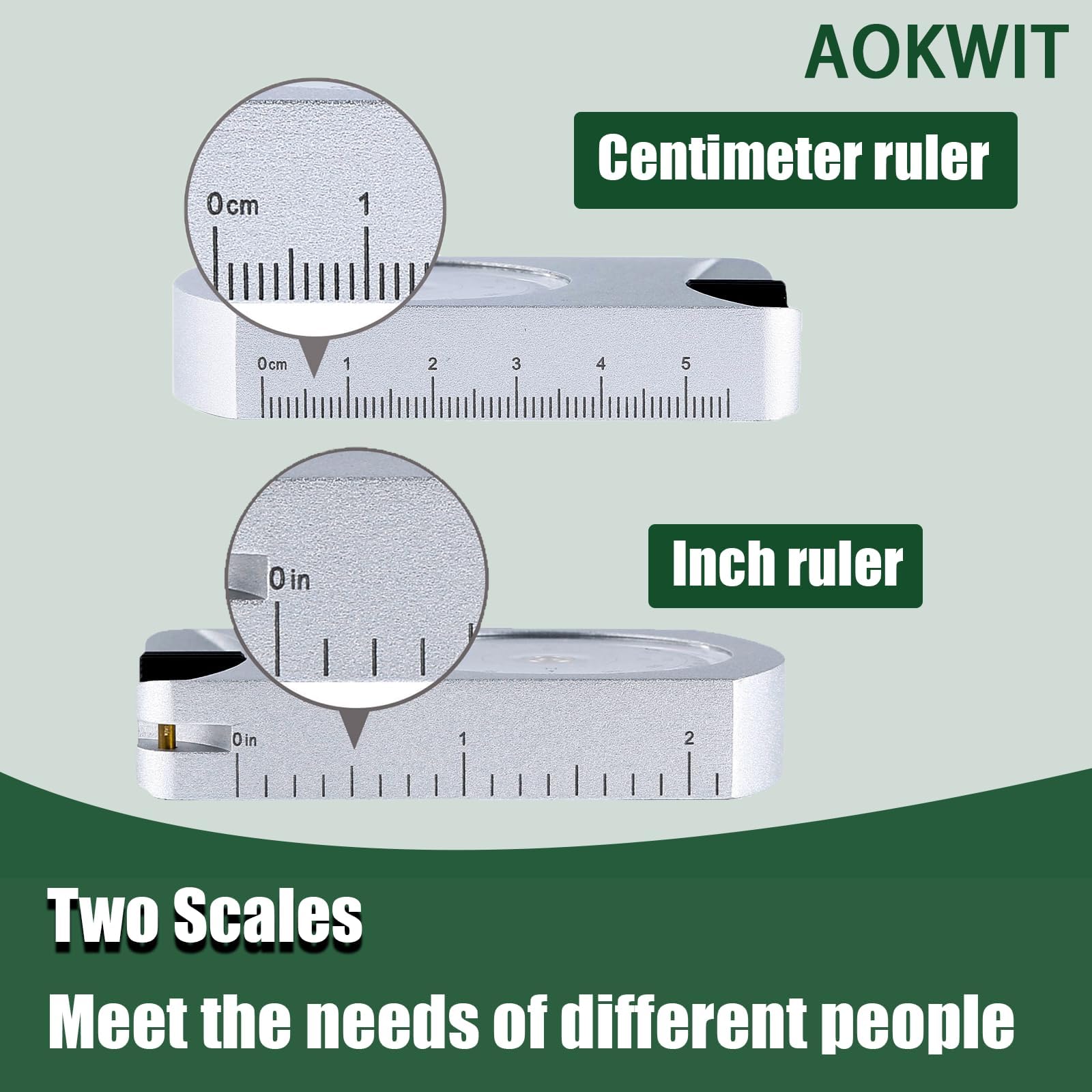 AOKWIT side profile of aluminum body for rugged durability