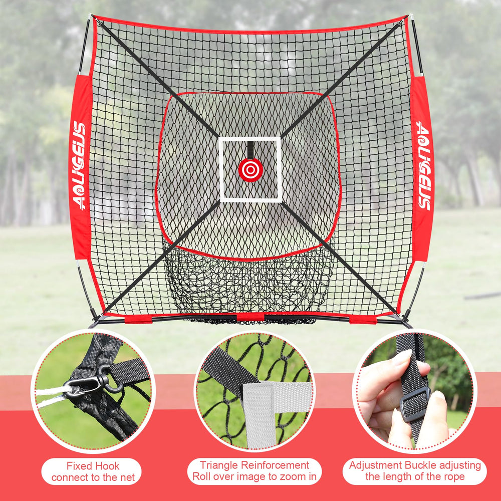 AOLIGEIJS ground stakes securing the net to resist wind and impact