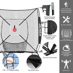 AOLIGEIJS close-up of 7-ply knotless netting highlighting tear resistance benefit