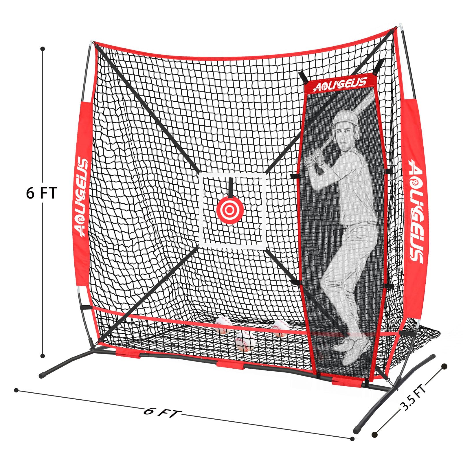 AOLIGEIJS net with strike zone attached highlighting accuracy training