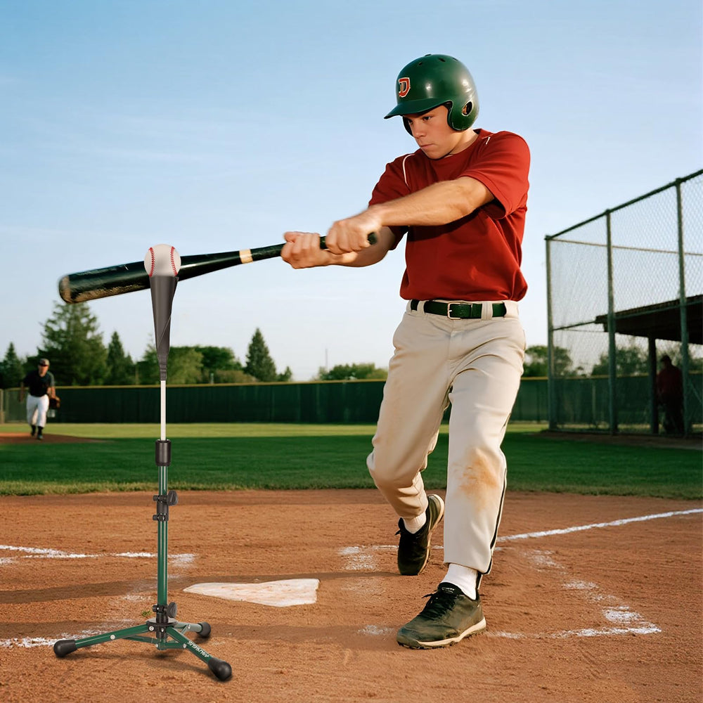 AOLIGEIJS scale comparison with baseball bat showing adjustable 22–35 inch range