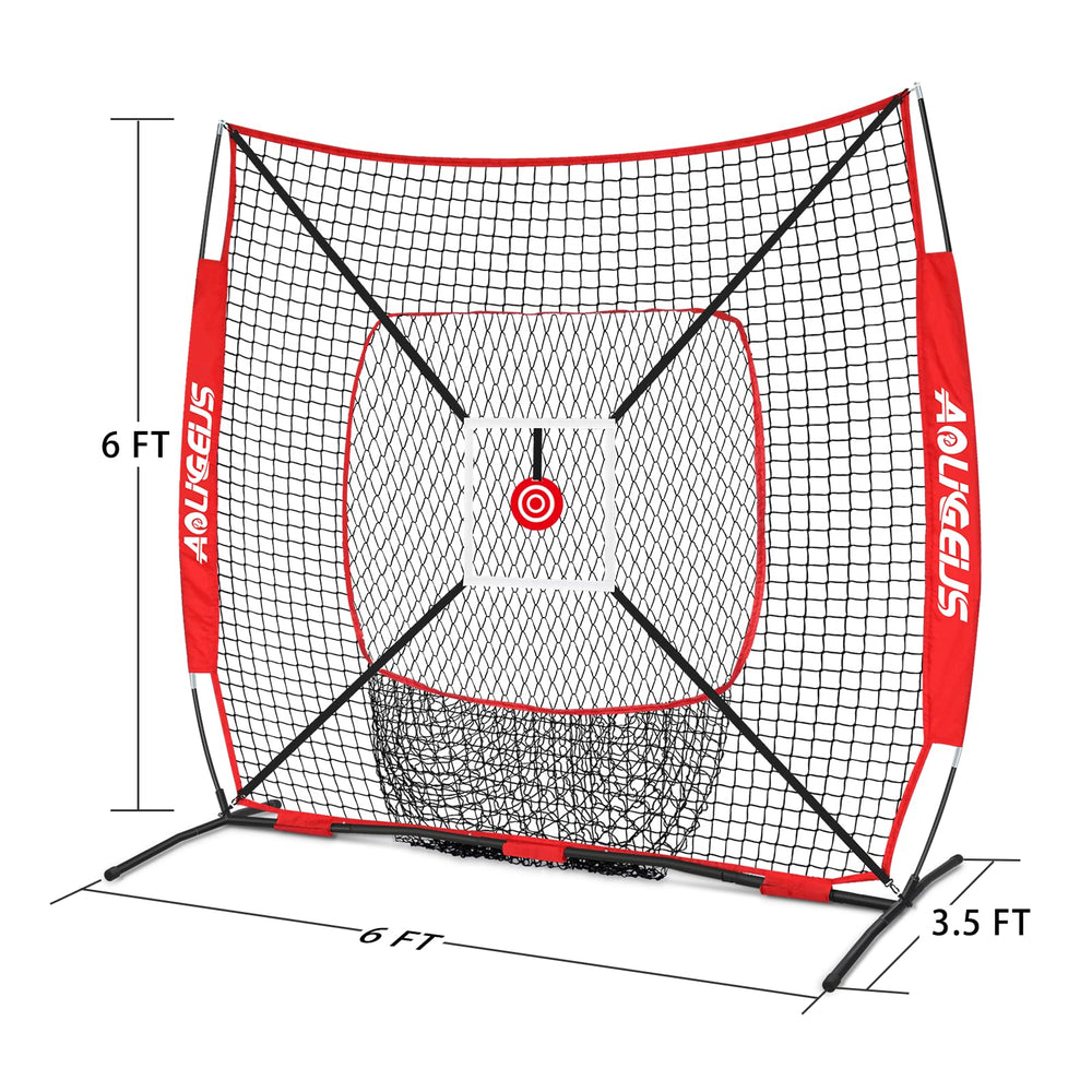 AOLIGEIJS net beside player to show 6x6 scale and practicing benefit