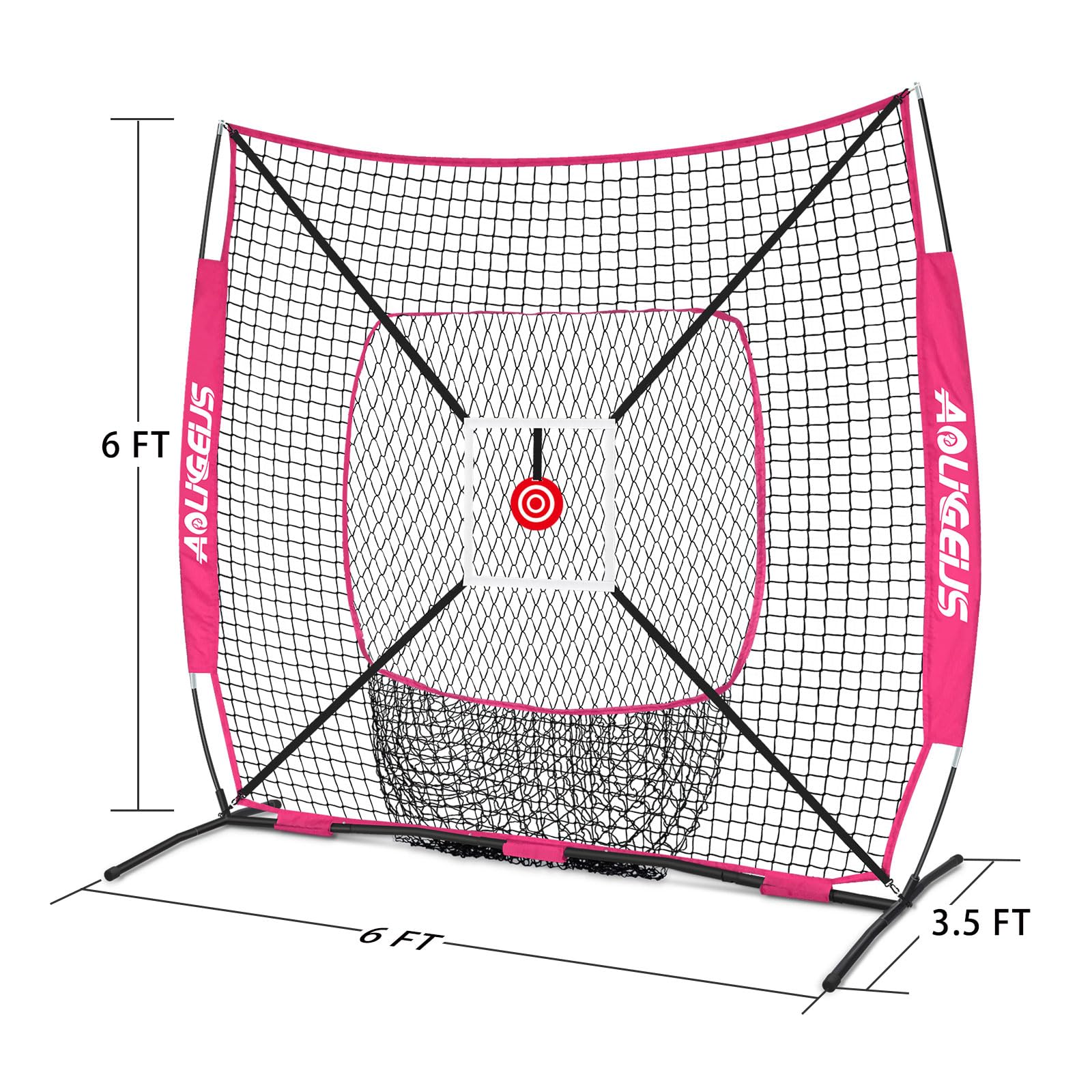 AOLIGEIJS strike zone attached to net edge, emphasizes accuracy training advantage
