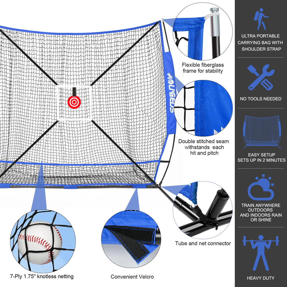 aoligeijs strike zone attached to net emphasizing precision training benefit