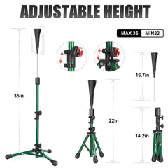 AOLIGEIJS tripod base detail showing weighted steel and rubber legs for stability