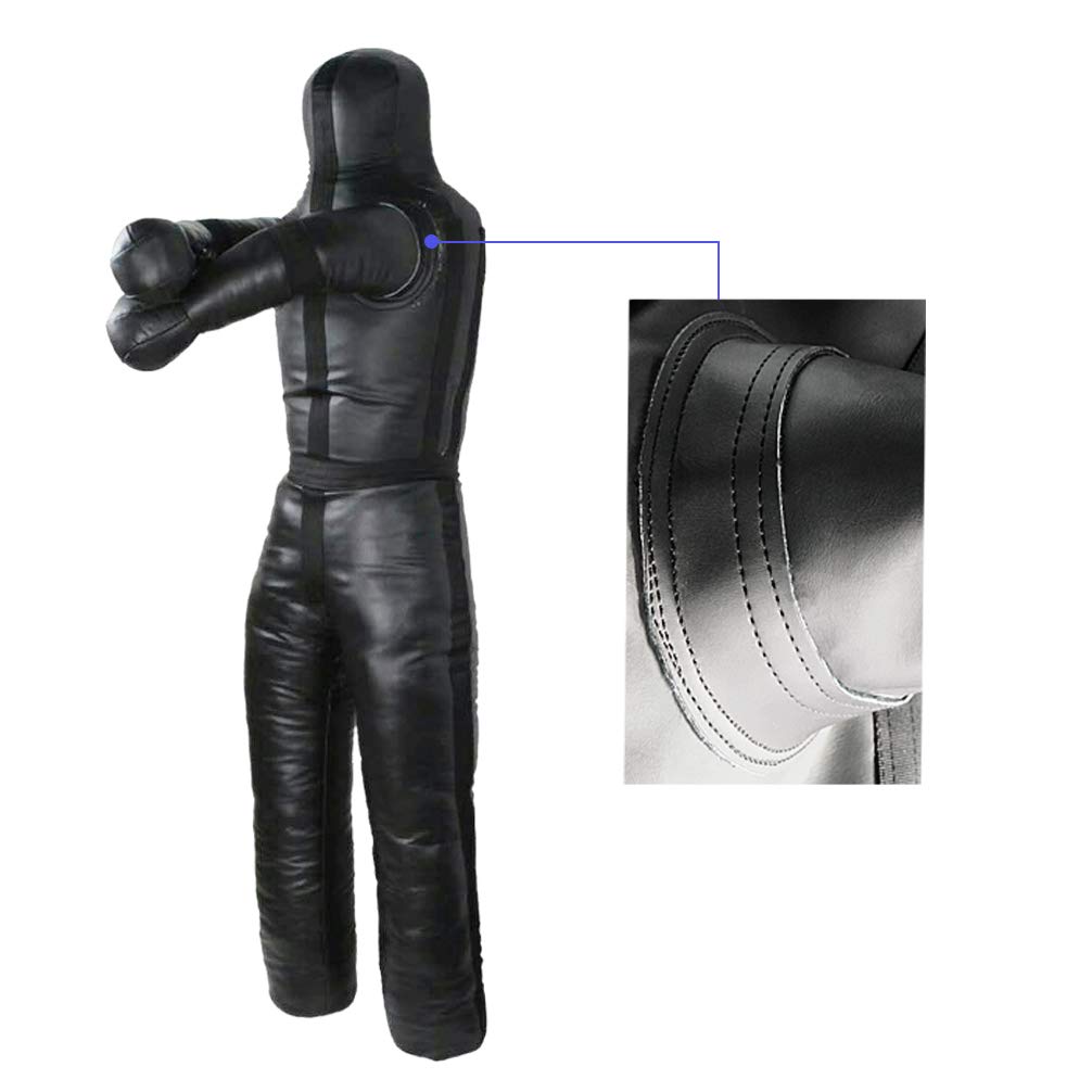 Aoneky dummy next to athlete illustrating 6ft scale for accurate technique rehearsal
