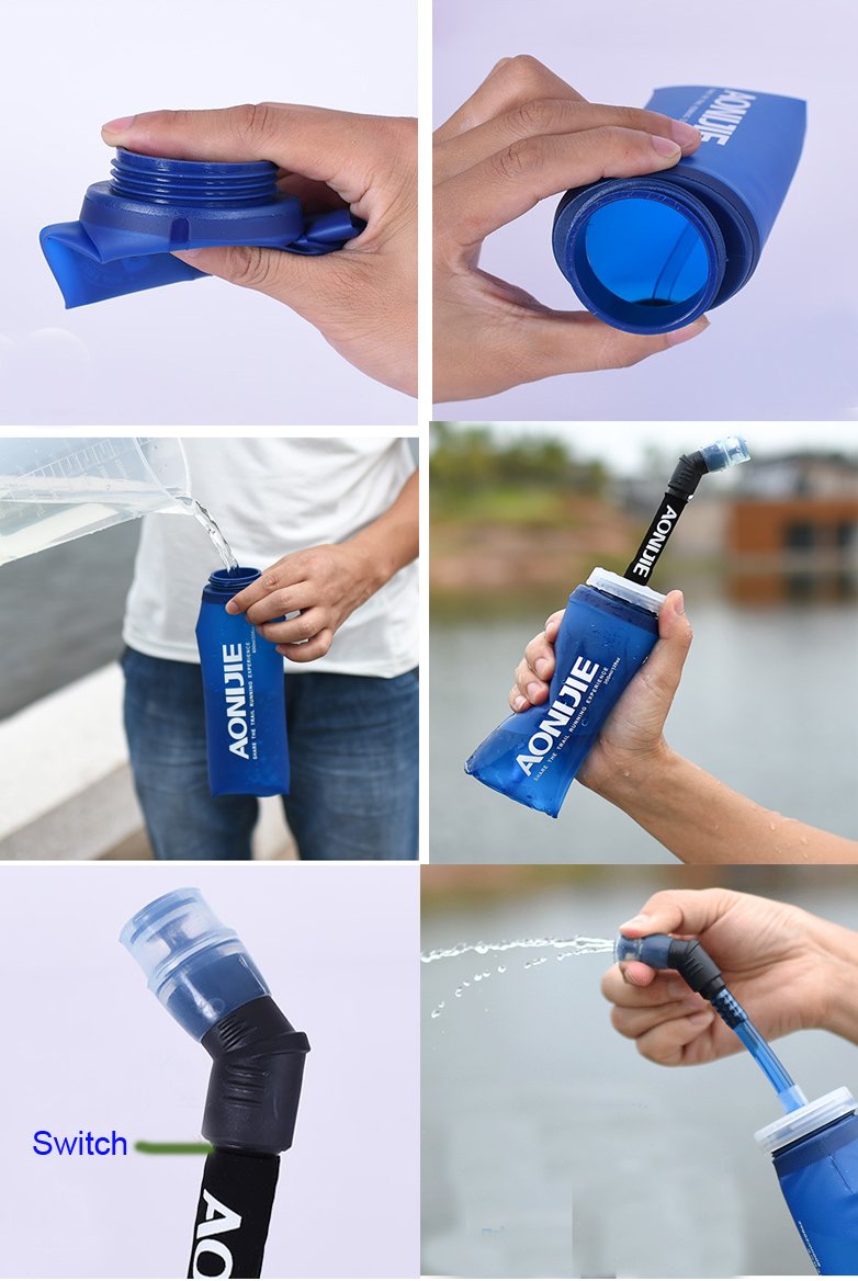 AONIJIE shoulder strap emergency ID slot with visible card for safety