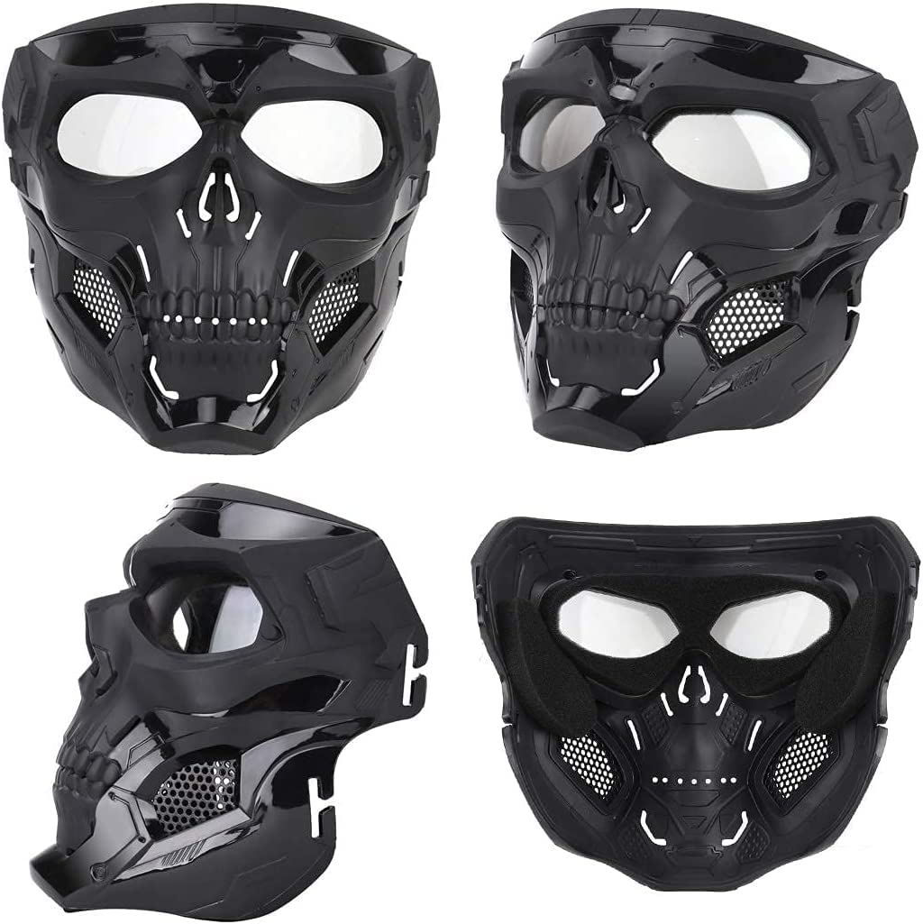 AOUTACC worn during airsoft match demonstrating secure fit and protection