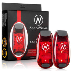 Apace Vision front view of two lights showing kit and immediate visibility