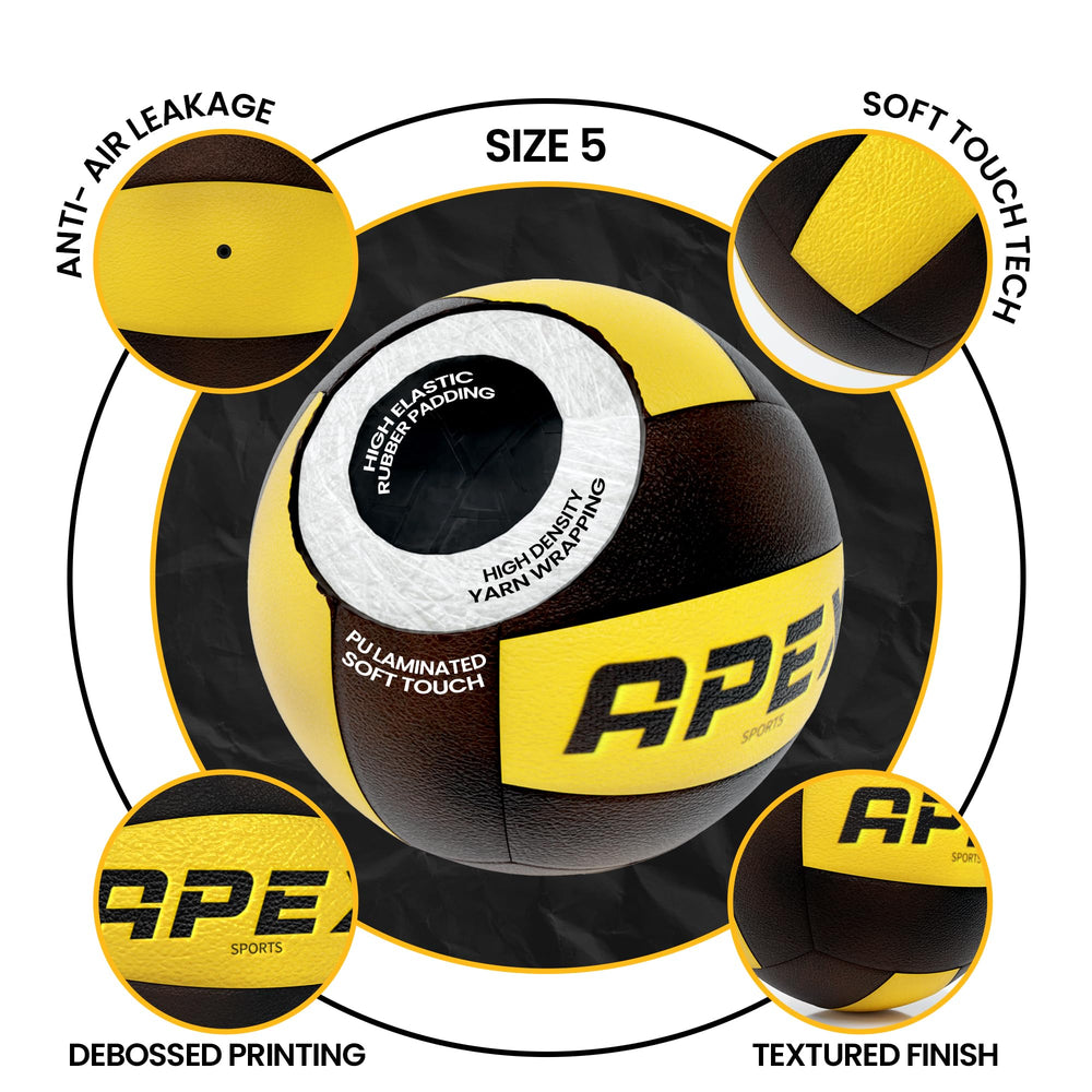 Apex Sports detailed shot of stitched panels for durability and consistent shape