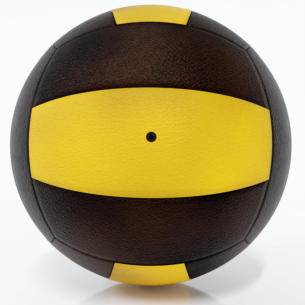 Apex Sports volleyball next to ruler showing official size and correct weight