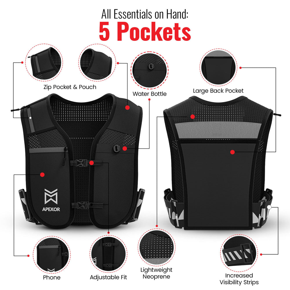 APEXOR reflective strap detail increasing nighttime visibility and safety