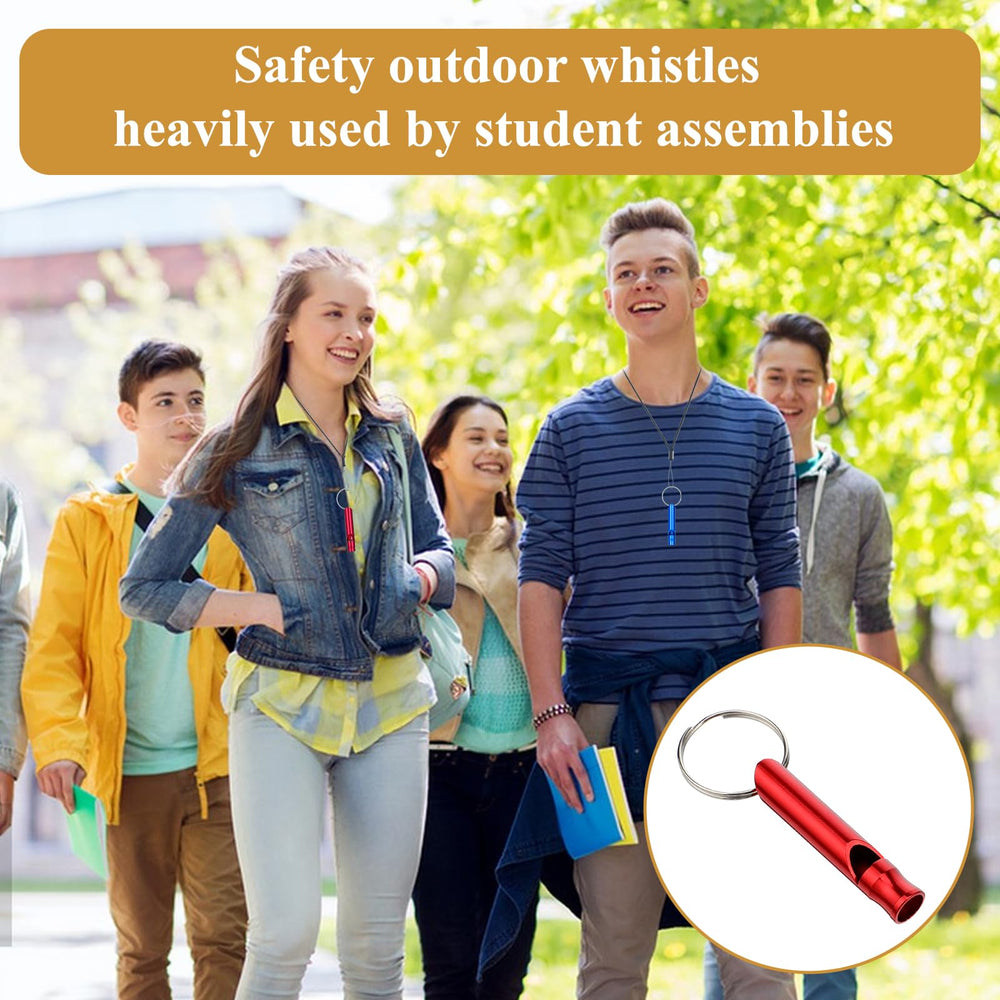 Aphumedc whistle clipped to a hiker backpack improving on-trail safety