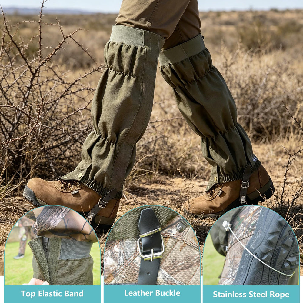 Apkaf ankle buckle and stainless rope detail providing a secure boot lock