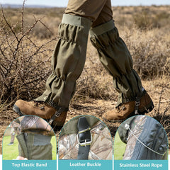 Apkaf ankle buckle and stainless rope detail providing a secure boot lock