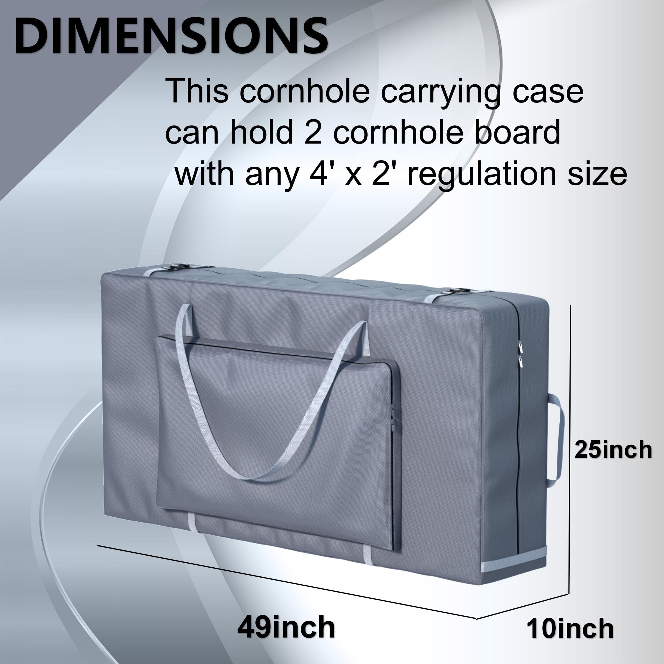 APOLAI 7 front pocket holding bean bags and accessories for organized play