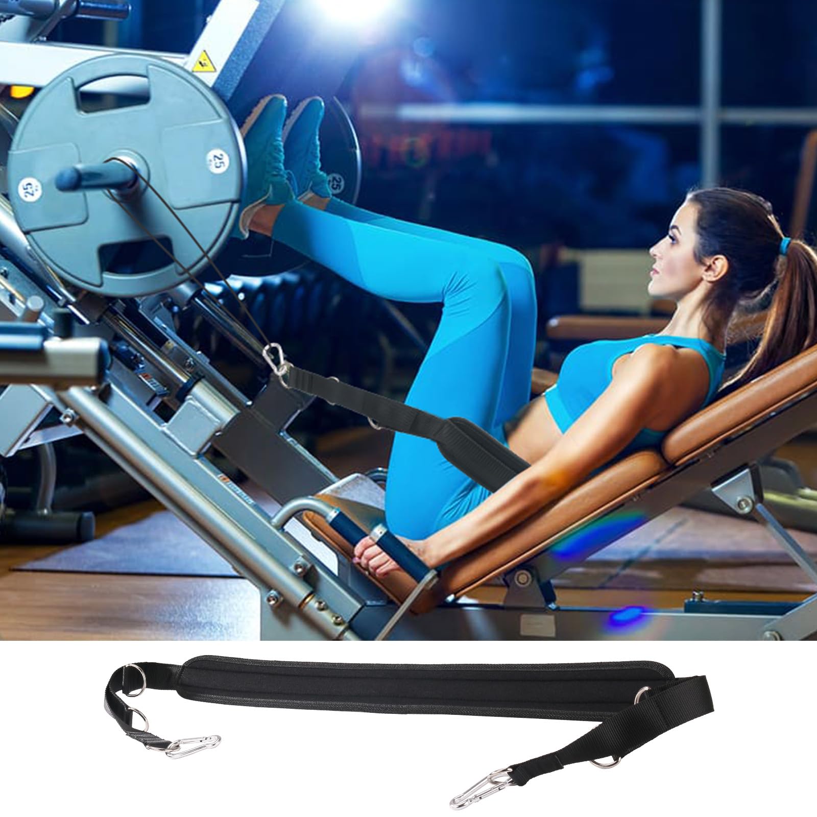 AQDD belt in a home gym lifestyle setting showing improved workout options