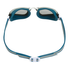 Aqua Sphere close-up of patented strap system for fast adjustments and secure fit