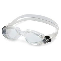 Aqua Sphere Kaiman worn by swimmer in pool illustrating 180-degree peripheral visibility