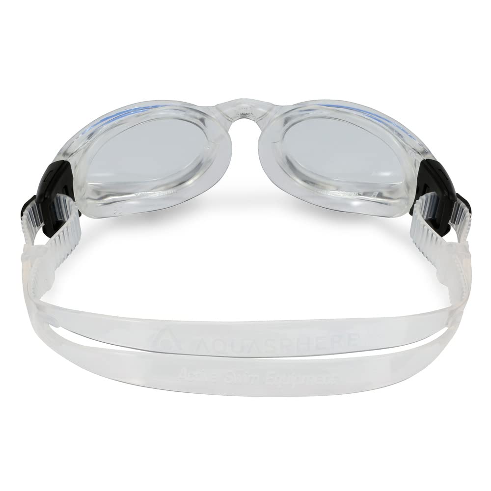 Aqua Sphere Kaiman next to ruler showing one-size fit and compact, low-profile frame
