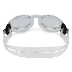 Aqua Sphere Kaiman next to ruler showing one-size fit and compact, low-profile frame