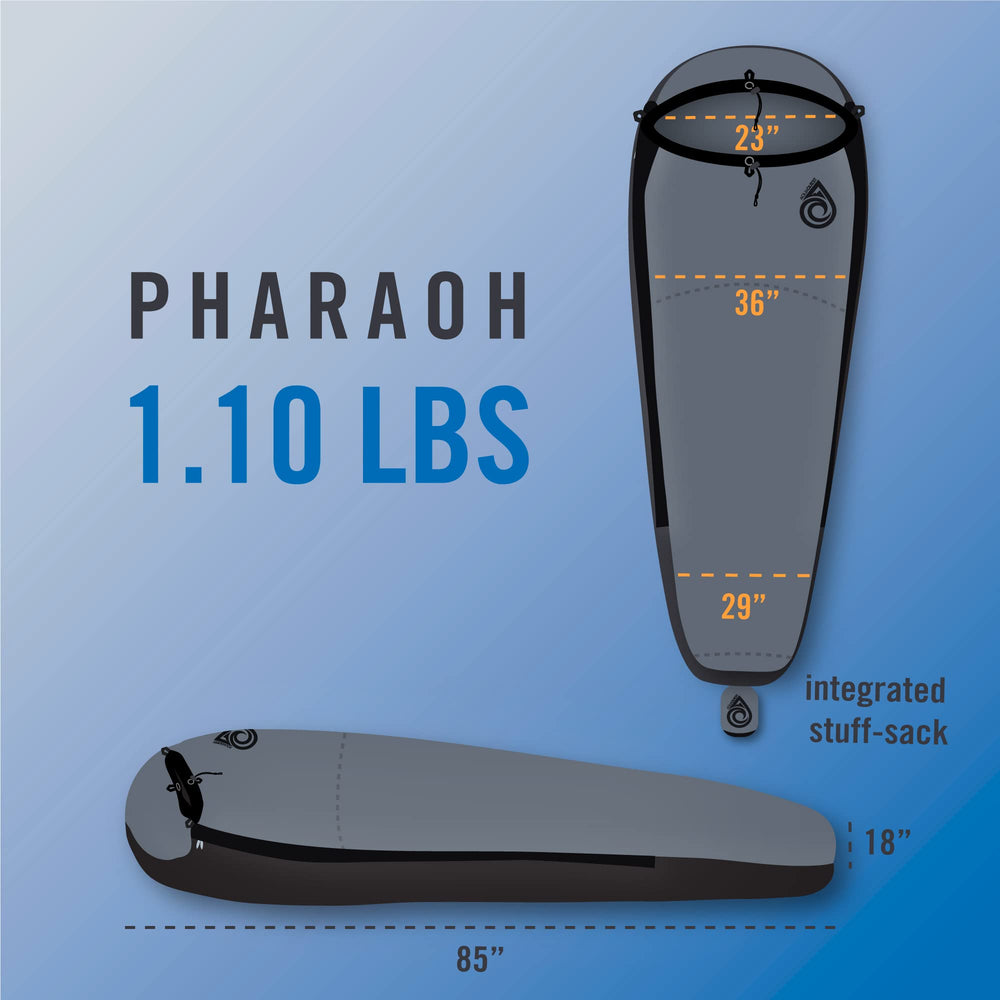 AquaQuest Pharaoh side zipper open displaying easy dual-side access and ventilation