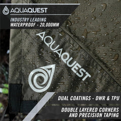 AquaQuest close-up ripstop nylon texture highlighting tear resistance and durability