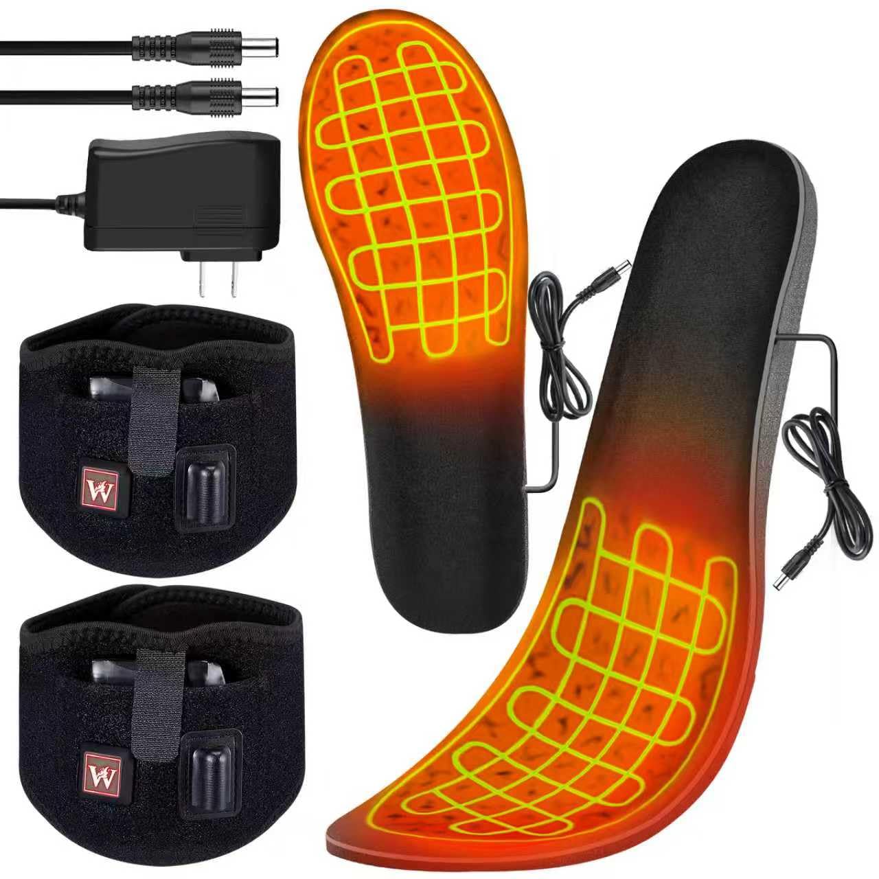 AQveriG front packaging with heated insoles visible and clear benefits