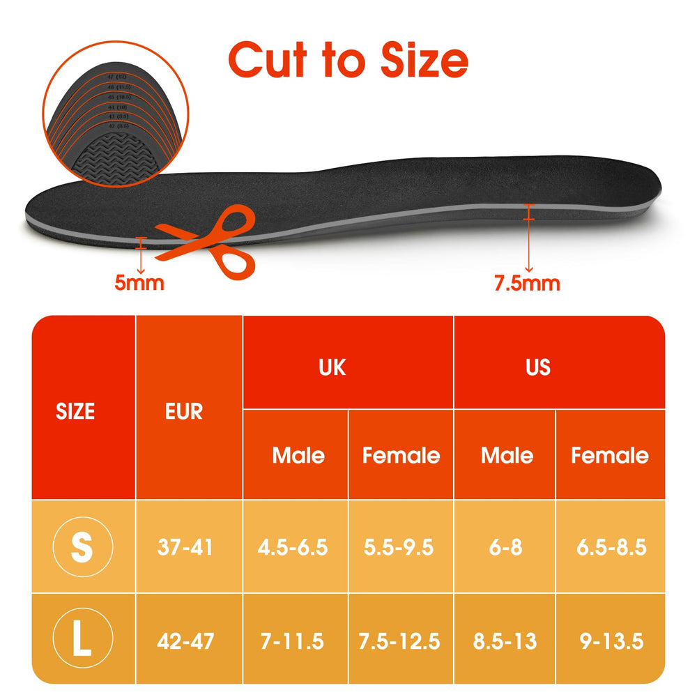 AQveriG insoles placed inside hiking boot demonstrating real-use fit