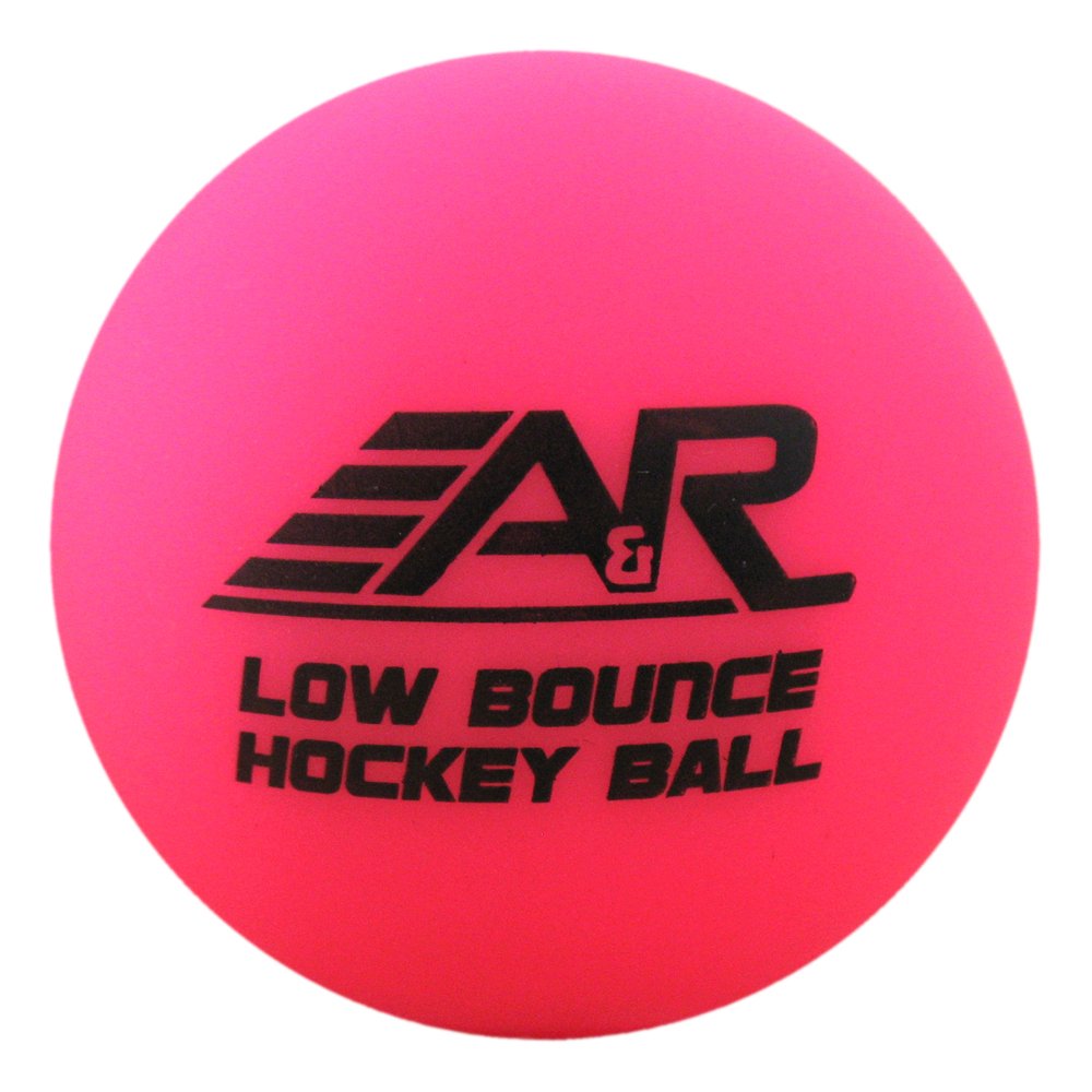 A&R Sports three balls next to a hockey stick showing pack scale and ready-to-play convenience