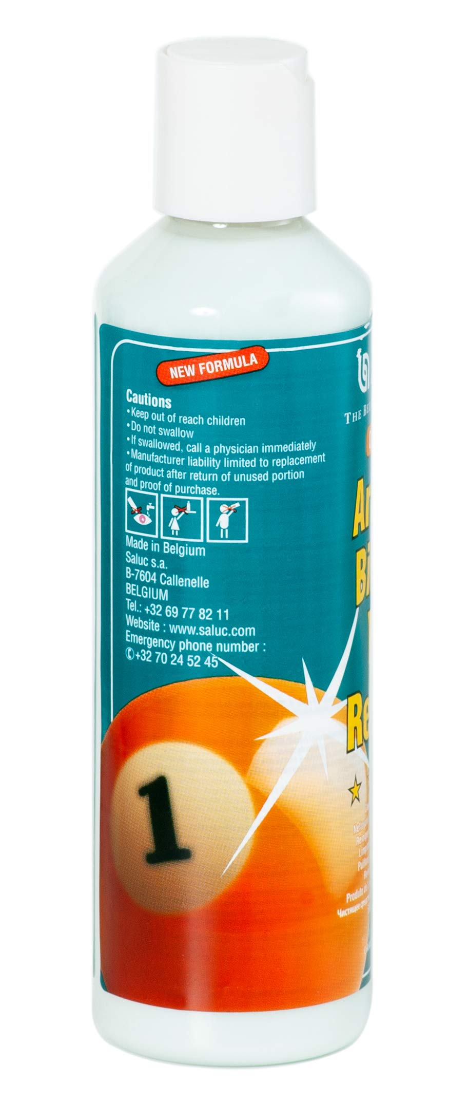 Aramith bottles in use buffing billiard balls to restore shine and performance