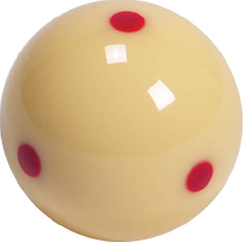 Aramith cue ball on pool table in practice setting aiding position-play drills
