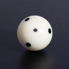 Aramith six black dots detail making spin visible for practice analysis