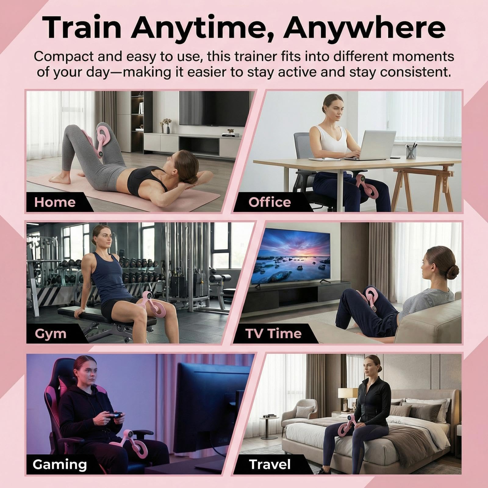 arcopik thigh trainer smart display showing reps time and calorie tracking